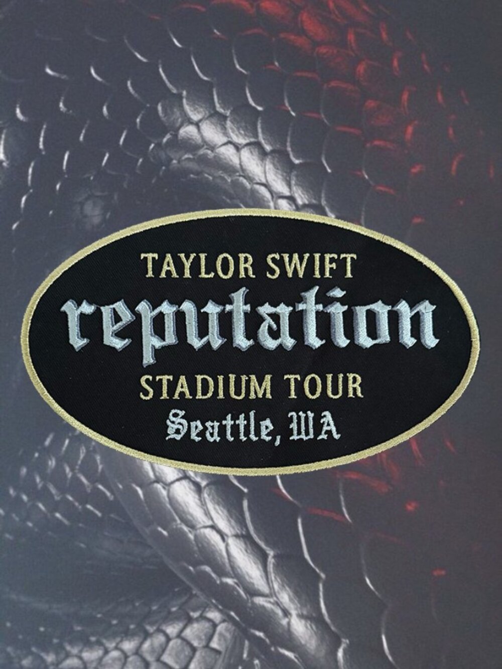 Taylor Swift Official Reputation Tour Iron-On/Sew Patch